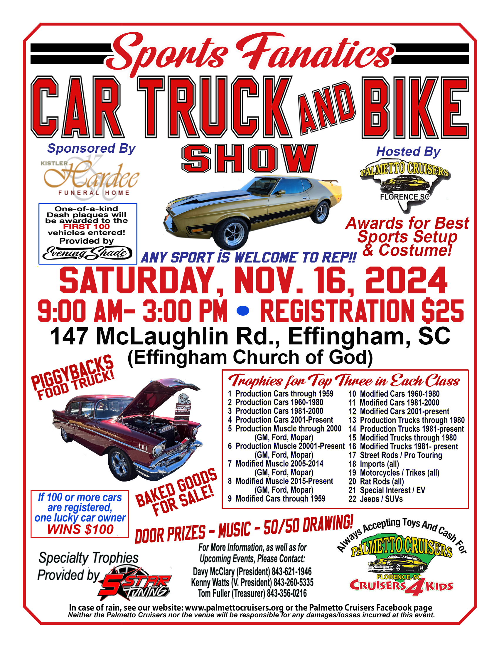 Sports Fanatics - Car Show @ Effingham Church of God